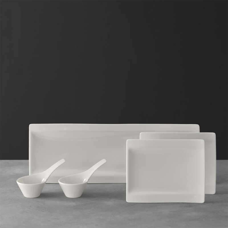 Villeroy Und Boch New Wave Auslauf Villeroy & Boch New Wave 5 Piece Antipasti Divided Serving Dish Set